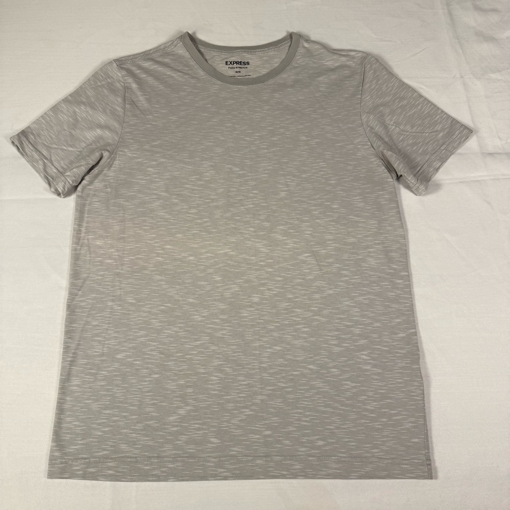 Express Light Gray Flex Stretch Men's Short Sleeve Tee